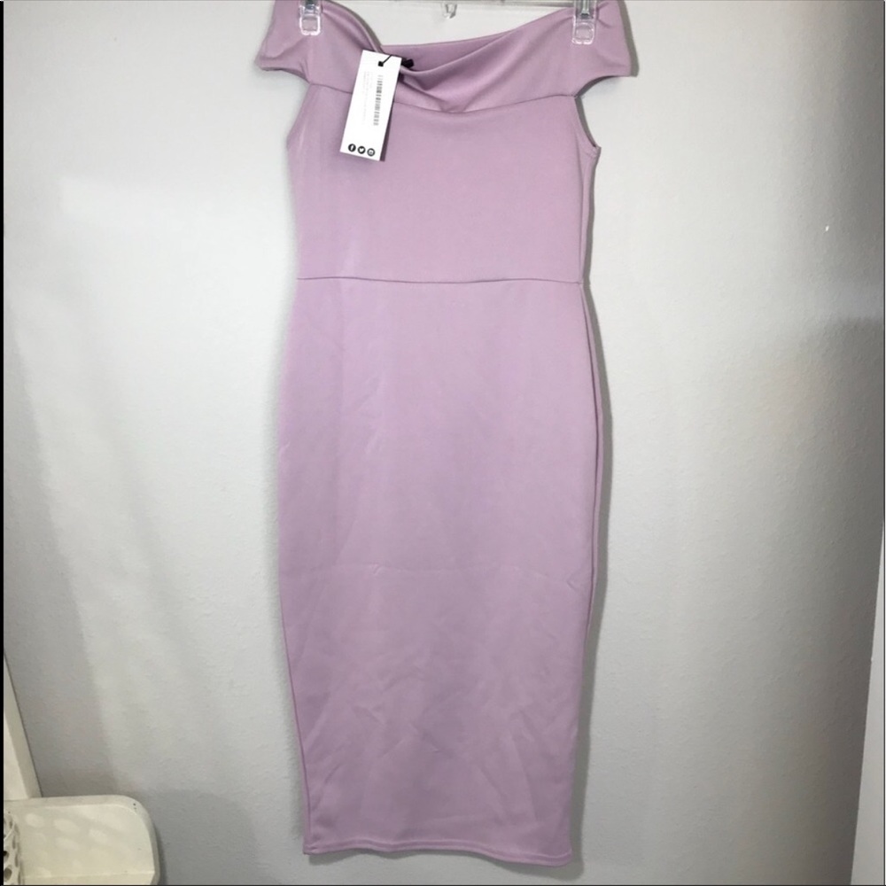 NWT lilac soft purple Midi Dress